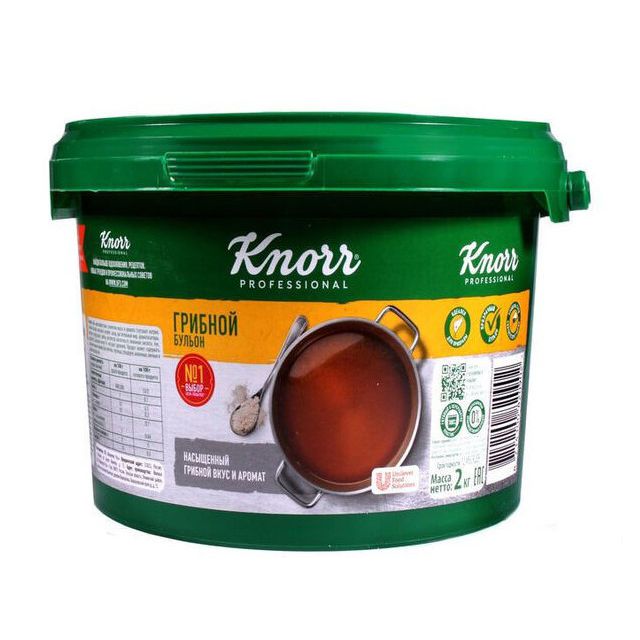 Грибной бульон пл/ведро KNORR 2кг/4шт/12 мес