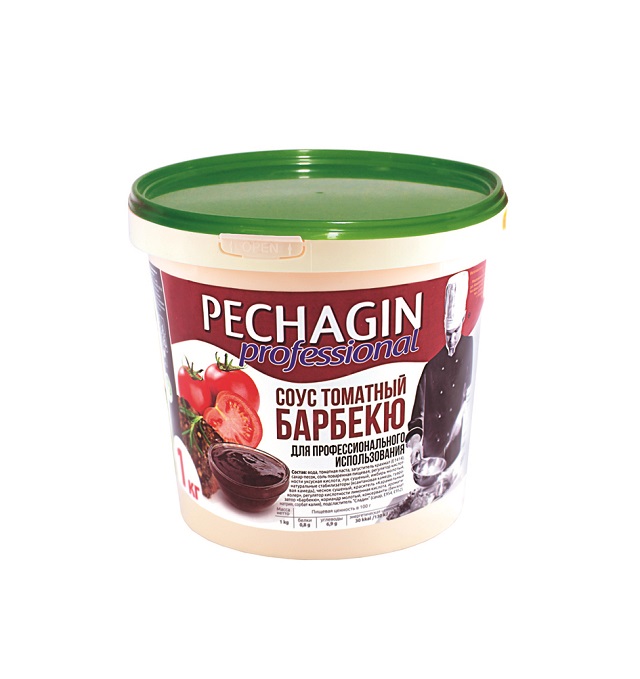 Барбекю соус "Pechagin Professional" ведро 1кг/6шт/6мес