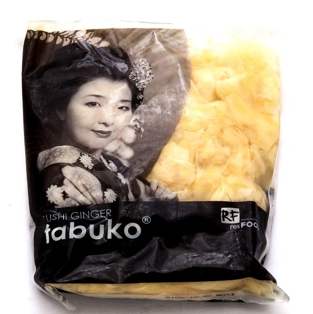 Имбирь маринованный белый TABUKO 1 кг/10шт/18мес