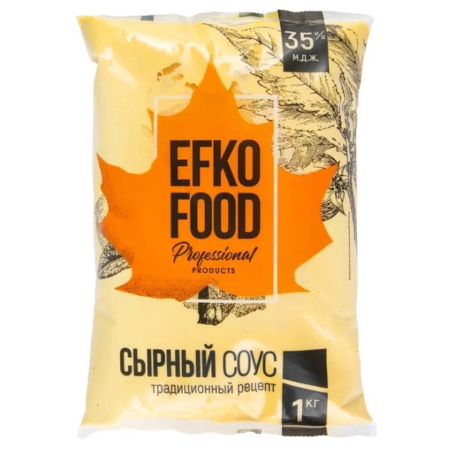Сырный соус EFKO FOOD 35% 1кг/10шт/180сут